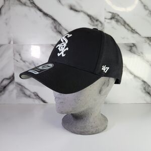 Chicago White Sox Hat 47 Brand Black and White Cap